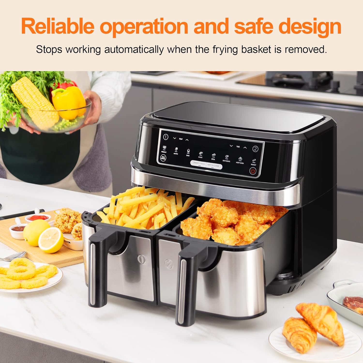 Friteuse Magique Double Comparti